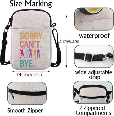 Zumba Dance Fitness Instructor Gift Sorry Can't Zumba Bye Crossbody Bag Zumba Lover Gift for Her in Kuwait