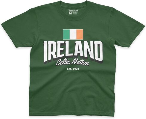 Ireland Celtic Nation Kids Shirt, Ireland Gameday Short Sleeve Cotton Unisex Top Tee in Saudi Arabia
