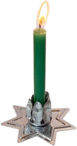 12 PCS Silver Metal 7 Star Household Candle Holder 2.75" Wide Wicca, Pagan & Magick in Saudi Arabia