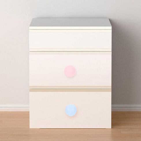 Abaodam 4pcs Cute Ceramic Round Drawer Knobs Pink and Light Blue Dresser Handles Nursery Furniture Hardware for ’s Room Decor in Saudi Arabia