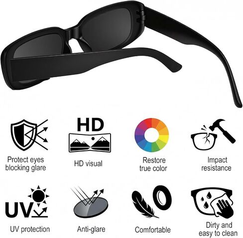 20 Pairs Small Rectangle Sunglasses Bulk, Black Frame Black Lens Retro 90s Style Sun Glasses Trendy Square Party Glasses for Women Men Bachelorette Party Favors Events in Saudi Arabia