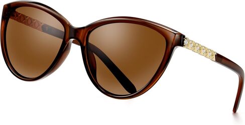 EYEGUARD Trendy Cat Eye Sunglasses for Women UV Protection Rhinestone Design Vintage Sunnies Sunglasses in Kuwait