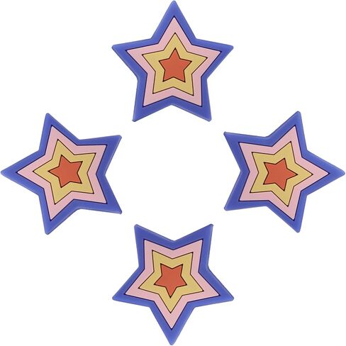 Tofficu 4pcs Silicone Cartoon Drawer Pull Handles, Cute Cabinet Handles with Star Design, Single-Hole Wardrobe Knobs for ’s Room Furniture, Soft Bumper Protection in Saudi Arabia