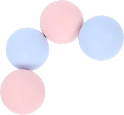 KALLORY 4pcs Ceramic Round Drawer Knobs for ’ Room, Cartoon Cabinet Pull Handles in Pink and Light Blue, Furniture Hardware for Nursery Dresser, Wardrobe, and Closet Decor in Kuwait