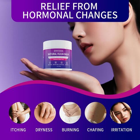 Vulva Moisturizing & Vulva Balm -Natural Organic Plant Extracts - Specifically Designed for Vulvar Dryness & Itching, Estrogen-Free Formula - Suitable for Menopause & Daily Care - 2 oz in Saudi Arabia
