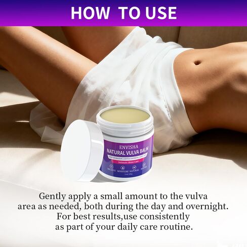 Vulva Moisturizing & Vulva Balm -Natural Organic Plant Extracts - Specifically Designed for Vulvar Dryness & Itching, Estrogen-Free Formula - Suitable for Menopause & Daily Care - 2 oz in Saudi Arabia