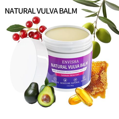 Vulva Moisturizing & Vulva Balm -Natural Organic Plant Extracts - Specifically Designed for Vulvar Dryness & Itching, Estrogen-Free Formula - Suitable for Menopause & Daily Care - 2 oz in Saudi Arabia