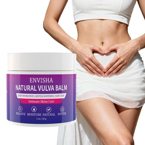 Vulva Moisturizing & Vulva Balm -Natural Organic Plant Extracts - Specifically Designed for Vulvar Dryness & Itching, Estrogen-Free Formula - Suitable for Menopause & Daily Care - 2 oz in Saudi Arabia