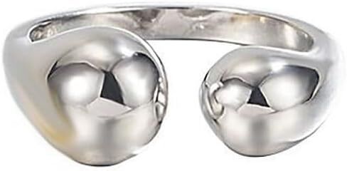 Chunky Teardrop Geometric Statement Open Ring for Women Men Poisoned Smooth Bold Thick Waterdrop Wrap Stacking Band Thumb Kunckle Finger Cuff Rings Simple Trendy Adjustable Comfort Fit Jewelry in Kuwait