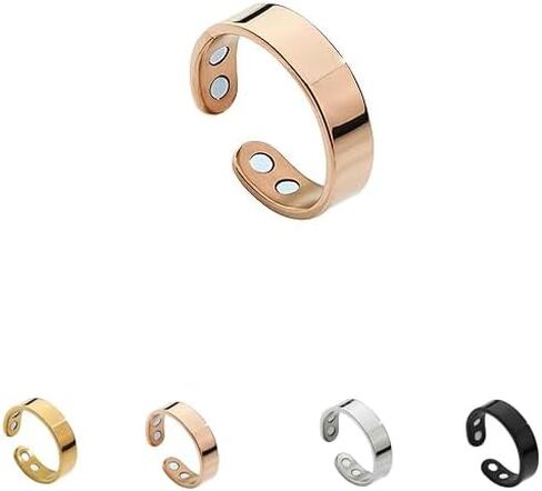 Migraine Ring Adjustable Stainless Steel Rings Lymphatic Vitality Ultra Strength Rings Relief Anxiety Jewelry Better Sleep Health Jewelry Gifts for Women Men in Saudi Arabia