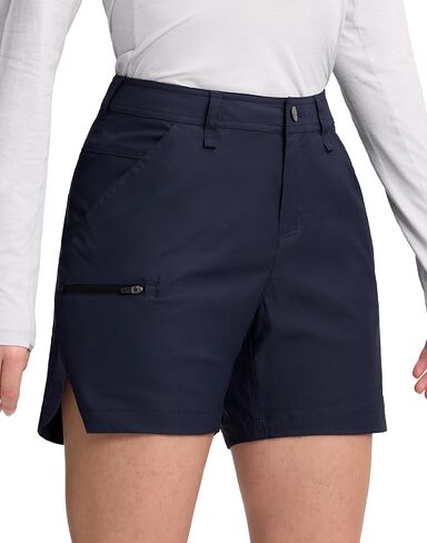 Pioneer Camp Women's 5" Ripstop Hiking Cargo Shorts Water Resistant with 4 Pockets Lightweight Quick Dry Shorts for Climbing in Kuwait