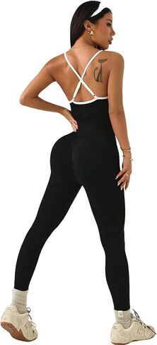 Solid Color Yoga one-piece Pants for Women's Fitness in Kuwait