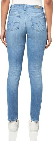 بنطلون جينز نسائي من AG Jeans ذو ارتفاع منخفض للسجائر in Kuwait