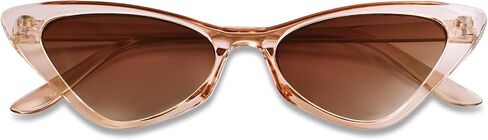 Cat Eye Sunglasses for Women Vintage Cateye Sun Glasses 90s Small Trendy Sunnies UV400 Protection in Kuwait