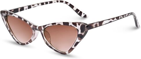 Cat Eye Sunglasses for Women Vintage Cateye Sun Glasses 90s Small Trendy Sunnies UV400 Protection in Kuwait