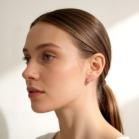 13 Pairs Plastic Earrings for Sensitive Ears Flower Stud Earrings Set with Storage Box Resin Silicone Post Earrings for Women Includes 50 Earring Backs and 10 Grid Case White in Saudi Arabia