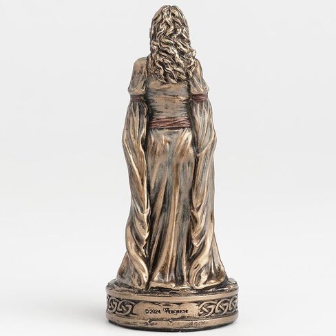 Veronese Design 3 1/2 Inch Brigid The Irish Goddess of Hearth and Warmth Polyresin Hand Painted Bronze Finish Home Decor Miniature Collectible Figurine in Saudi Arabia