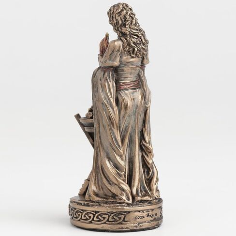 Veronese Design 3 1/2 Inch Brigid The Irish Goddess of Hearth and Warmth Polyresin Hand Painted Bronze Finish Home Decor Miniature Collectible Figurine in Saudi Arabia