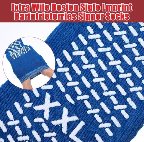 6 Pairs 2XL Large Slipper Socks Non Slip Hospital Socks with Grips for Women Men Non-Skid Gripper Sock Ankle Sock Slip Stop Safety Single Tread SlipperSocks for Adults Home Hospital Elderly in Saudi Arabia
