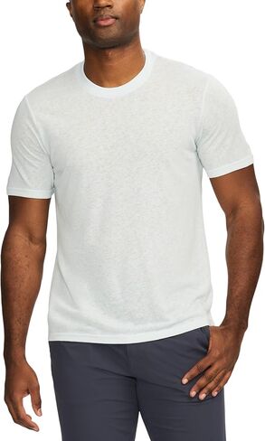 SAKS Fifth Avenue Men’s Short Sleeve Linen‑Blend Knit Crewneck T‑Shirt in Saudi Arabia