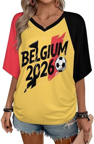 2026 World Soccer Cup Jersey Top Soccer Jersey Shirts V Neck Tops Short Sleeve Sport Tee Summer in Saudi Arabia