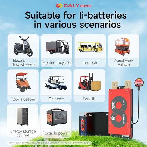 DALY Smart BMS مع وحدة بلوتوث Li-ion 3S-20S 12V-72V 40A-500A لوح حماية البطارية لحزمة بطارية Li-ion (Li-ion 16S 60V 150A+BT Module) in Saudi Arabia