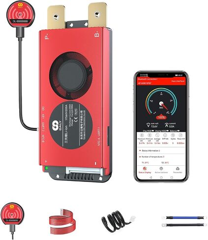DALY Smart BMS مع وحدة بلوتوث Li-ion 3S-20S 12V-72V 40A-500A لوح حماية البطارية لحزمة بطارية Li-ion (Li-ion 16S 60V 150A+BT Module) in Saudi Arabia