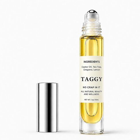 Taggy Roller for Skin - Botanical Skin Care Roller with Castor Oil, Tea Tree, Oregano & Lemon for Smooth & Refreshed Looking Skin - 10mL in Saudi Arabia