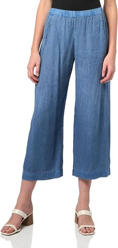 VELVET BY GRAHAM & SPENCER Women's Lola Woven Linen Pants, Indigo, X-Small in Saudi Arabia