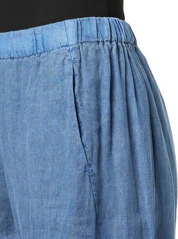 VELVET BY GRAHAM & SPENCER Women's Lola Woven Linen Pants, Indigo, X-Small in Saudi Arabia
