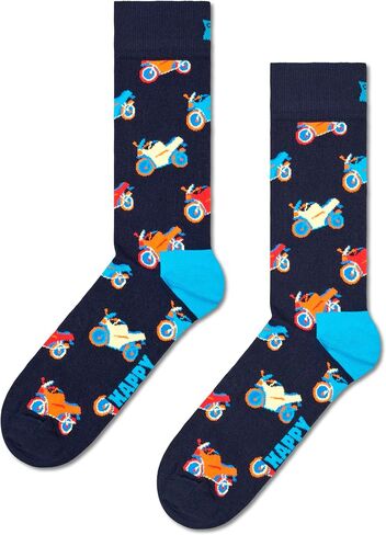 مجموعة هدايا Happy Socks مكونة من 3 جوارب باللون الأزرق الداكن، مقاس S/M in Kuwait
