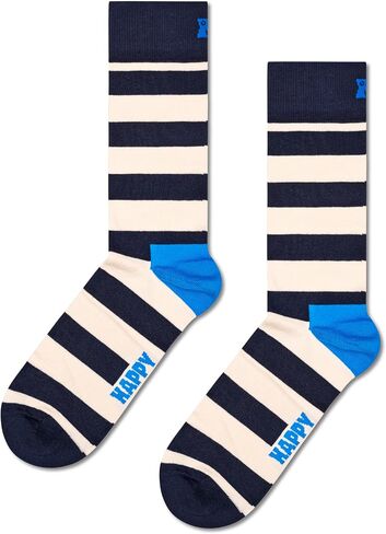 مجموعة هدايا Happy Socks مكونة من 3 جوارب باللون الأزرق الداكن، مقاس S/M in Kuwait