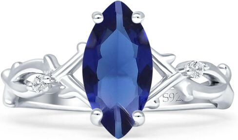 Art Deco Marquise Split Shank Infinity Twisted Vintage Style Cubic Zirconia Wedding Engagement Ring Solid 925 Sterling Silver in Saudi Arabia