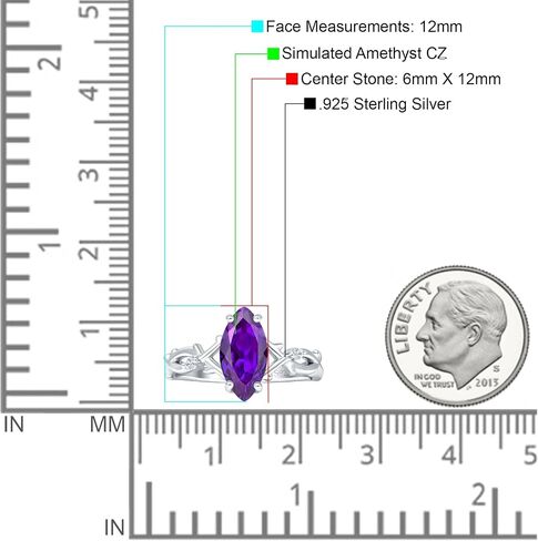 Art Deco Marquise Split Shank Infinity Twisted Vintage Style Cubic Zirconia Wedding Engagement Ring Solid 925 Sterling Silver in Saudi Arabia