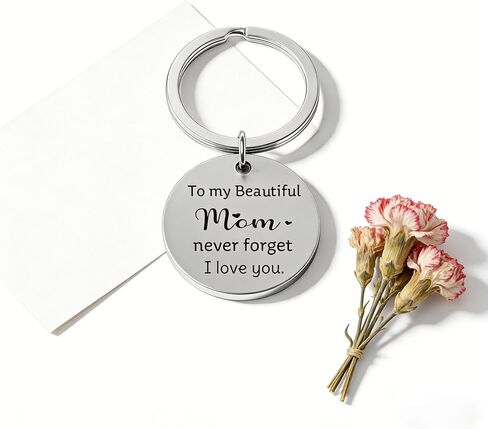 Mom Birthday Gifts from Daughter or Son, Mom Keychain Gift, To My Beautiful Mom I Love You in Saudi Arabia