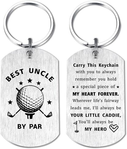 Golf Gifts for Uncle - Best Uncle by Par Golf Keychain - Christmas Gifts for Golfer Uncles in Saudi Arabia