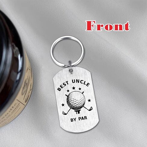 Golf Gifts for Uncle - Best Uncle by Par Golf Keychain - Christmas Gifts for Golfer Uncles in Saudi Arabia