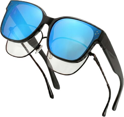 Yogo Vision Fit Over Polarized Sunglasses Over Glasses for Women Wear Over Eyeglasses Oversized Wraparound UV400 Sun Glasses in Kuwait
