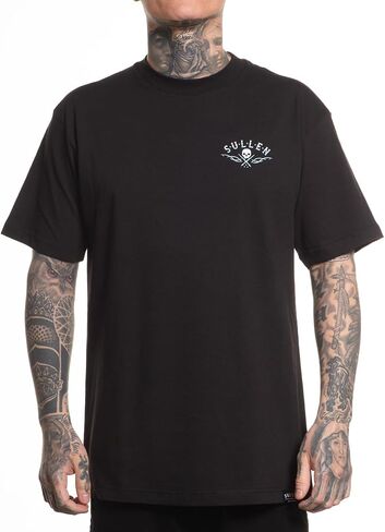تي شيرت Sullen Men's American Beauty Americana Capsule Tattoo Lifestyle Graphic Standard مصنوع من القطن بأكمام قصيرة in Kuwait
