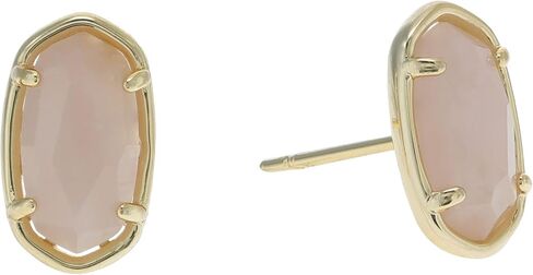 Kendra Scott Grayson Stud Earring, Gold Plated Brass, Rose Quartz, Fashion Jewelry for Women in Kuwait