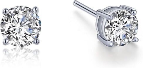 1 CTW Solitaire Round Stud Earrings in Saudi Arabia