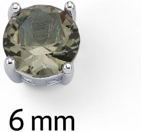 Color-Change Round Stud Earrings in 925 Sterling Silver | Turkish Diaspore Zultanite Earrings for Women | Rhodium, Gold, or Rose Gold Plated | 6x6 mm or 8x8 mm in Kuwait