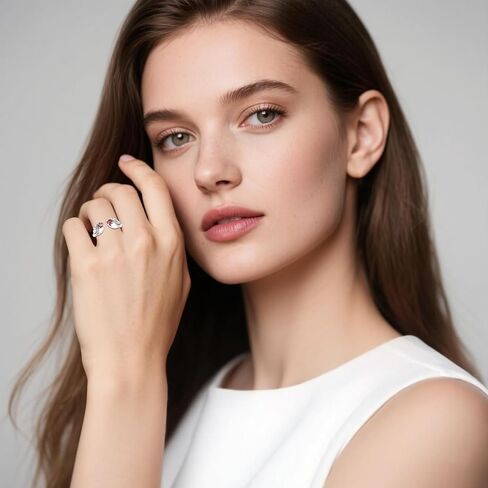 Angel Wing Ring S925 Sterling Silver Adjustable Wings Rings Jewelry Gifts for Women Men in Kuwait