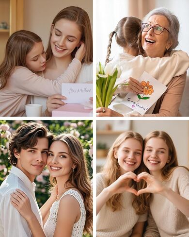 LOVECOM 3Pcs S925 Sterling Silver Hug Rings Set for Women Adjustable Hugging Hands Open Hope Ring Hug from Heaven Ring Jewelry Birthday Gifts for Mother Daughter Grandma Best Friend Granddaughter in Saudi Arabia