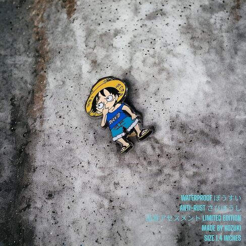 One Piece inspried pin Jolly roger pin enamel one piece pin anime pin Pirates Pin hard enamel anime pin anime badge anime pin collectible anime pin gift (OLDTIMES) in Kuwait