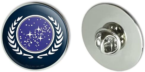 Star Trek United Federation of Planets Logo Metal 1.1" Tie Tack Hat Lapel Pin Pinback in Kuwait