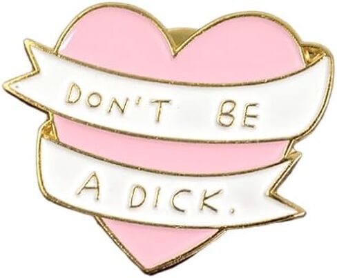Don't Be A Dick Brooch Pins Badge for Women Men Clothing Bags Jackets Hat Accessory Decoration 2 Pcs in Saudi Arabia