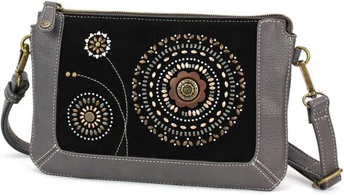 محفظة CHALA Dazzled Zip Pouch للسيدات من الجلد الصناعي المحمي بتقنية RFID مع حزام قابل للتعديل in Kuwait