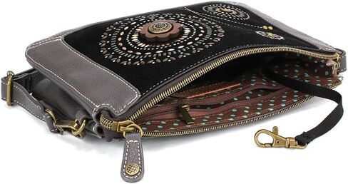 محفظة CHALA Dazzled Zip Pouch للسيدات من الجلد الصناعي المحمي بتقنية RFID مع حزام قابل للتعديل in Kuwait