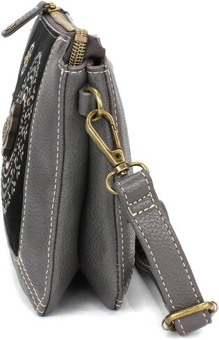 محفظة CHALA Dazzled Zip Pouch للسيدات من الجلد الصناعي المحمي بتقنية RFID مع حزام قابل للتعديل in Kuwait
